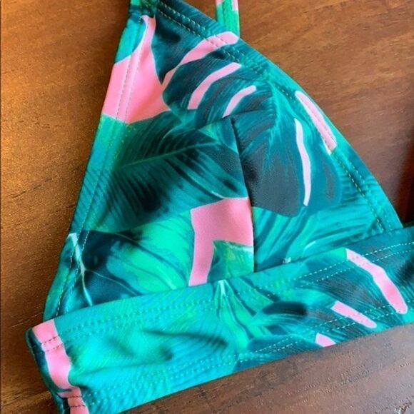 𝅺NASTY Gal Leaf Bikini Triangle Top Swimsuit - Picture 3 of 7
